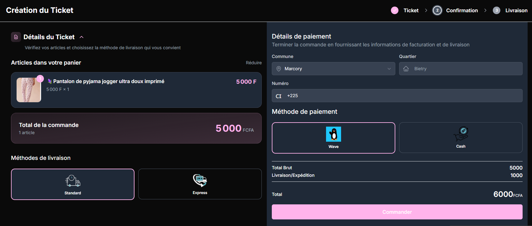 Restaurant gérant ses livraisons